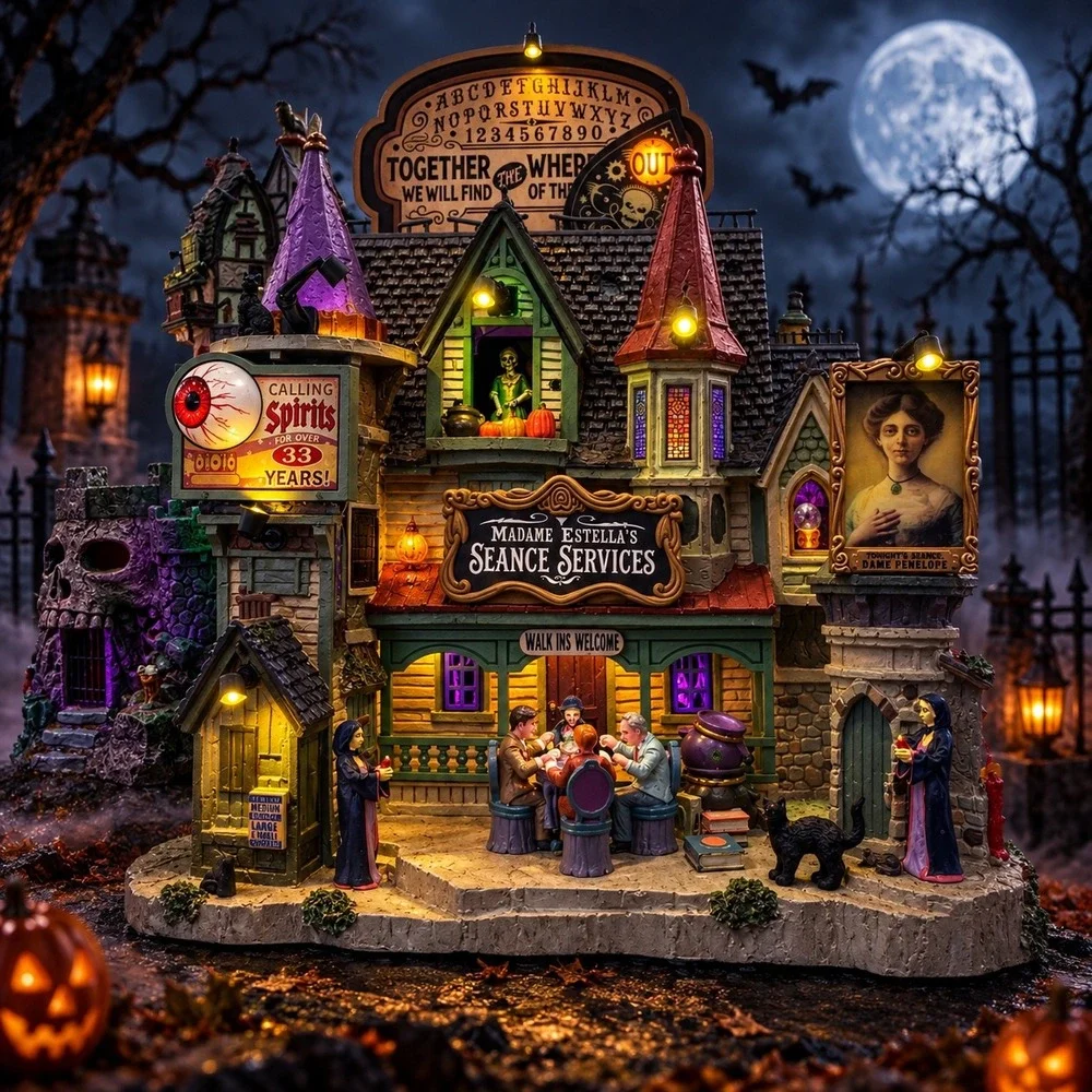 Lemax Madame Estella's Seance Services Spooky Town Halloween Village 2026 New
